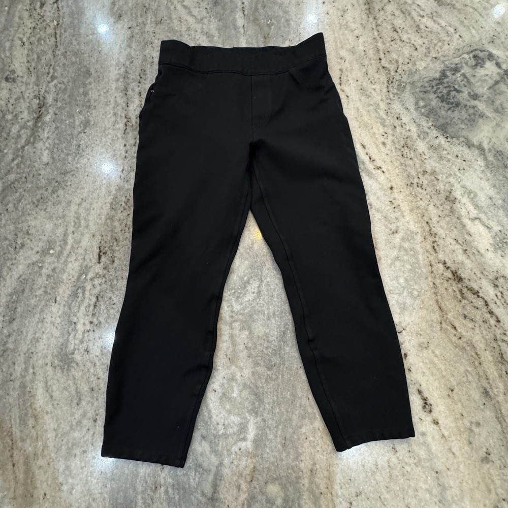Spanx Women's Medium Black Capri Leggings Stretch Slimming Shaping